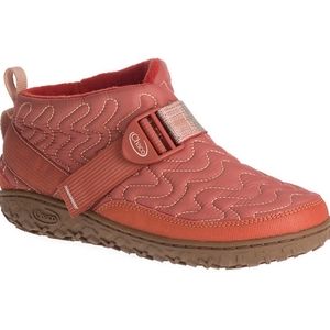 Chaco Ramble Slip On Bootie Hiking Shoe Brick Size 8 Fleece Lined Lightweight
